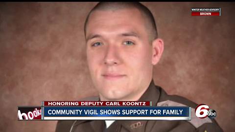 Community vigil marks two years since Howard County Deputy Carl Koontz was killed in the line fo duty