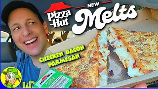 Pizza Hut® MELTS Review 🍕🧀 Chicken Bacon Parmesan Melt 🐔🥓🧀 | Peep THIS Out! 🕵️‍♂️
