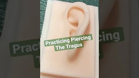 Practice Piercing Tragus Silicon Mold Short