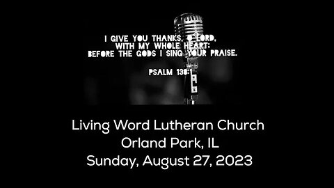 Worship Service 8/ 27/ 23