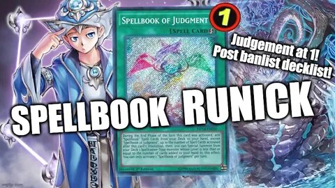 SPELLBOOK - RUNICK / Yugioh Deck Profile + Replay / Oct '22