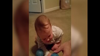 Baby Cracks up About the Silliest Thing!