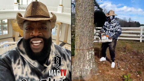 Rick Ross Refuse To Pay $1k Per Tree & Cuts Them Down On His Own! 🌳