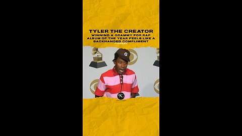 Tyler The Creator - Winning a #grammy for rap album of the year feels like a backhanded compliment.