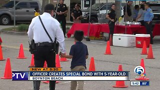 Boynton Beach officer creates special bond with 5-year-old boy