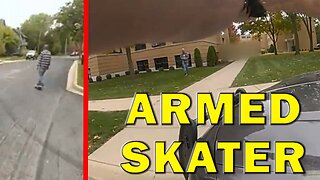 Skateboarder Suddenly Pulls Firearm On Approaching Cops On Video - LEO Round Table S09E30