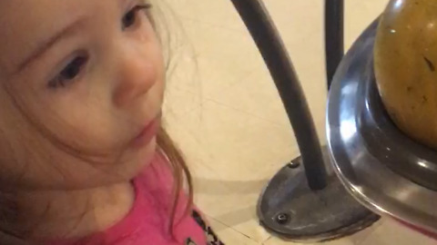 Little Girl Cries That Bowling Ball Might Never Come Back