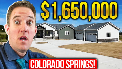 Touring this $1,650,000 New Build! - Colorado Springs CO