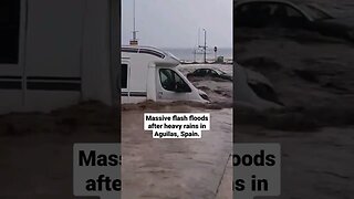 Massive flash floods after heavy rains in Aguilas, Spain. (13.05.2023)