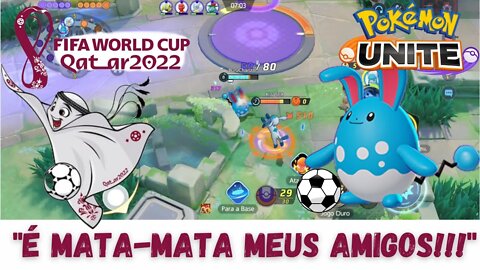 AZUMARILL EM CLIMA DE COPA DO MUNDO POKÉMON UNITE GAMEPLAY