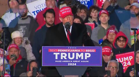 Donald Trump holds rally in Pennsylvania ahead of criminal trial