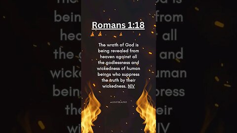 Share the Good News. Bible Verse of the Day. Romans 1:18 NIV
