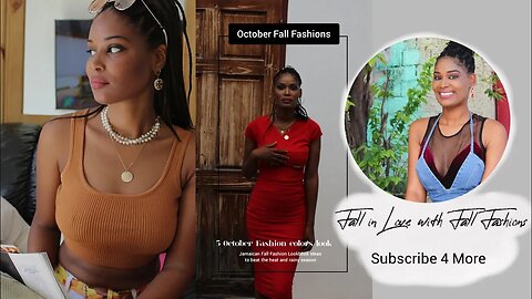 October #Autumn Fall Fashion Lookbook #fallfashion2023 #AutumnLookbook #jamaicanyoutuber #fall