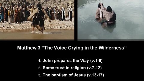 Matthew 3 “The Voice Crying in the Wilderness” - Calvary Chapel Fergus Falls