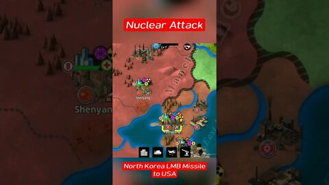 World Conqueror 4 Game, North Korea LMB Missile Attack to USA