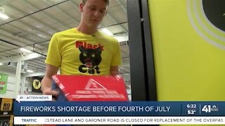 Fireworks shortage before Fourth of July