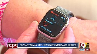 Woman says smartwatch's heart-rate tracker saved her life