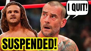 AEW SUSPENDS CM Punk & Jack Perry for AEW All In FIGHT! Will MISS All Out! CM Punk THREATENS to QUIT