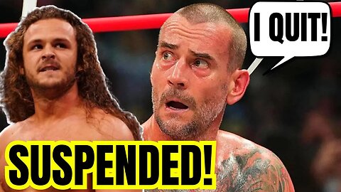 AEW SUSPENDS CM Punk & Jack Perry for AEW All In FIGHT! Will MISS All Out! CM Punk THREATENS to QUIT
