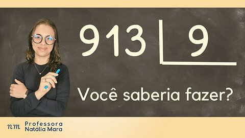 913÷9 | 913/9 | 913 dividido por 9| Como dividir 913 por 9? | Aula de matemática