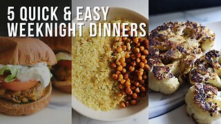 5 quick and easy vegan dinner ideas for busy days