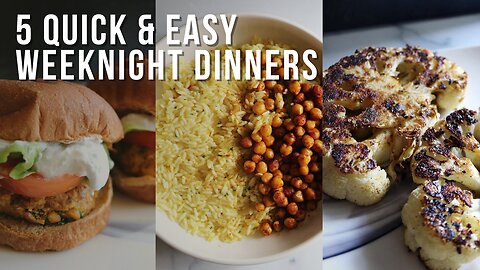 5 quick and easy vegan dinner ideas for busy days
