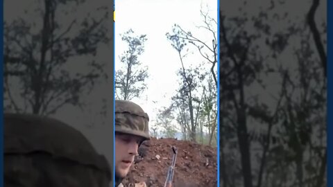 Ukrainian Soldier While In A Gunfight Stopping Mid Fight To Drink Some Coffee (😂) #shorts