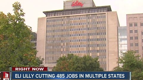 Eli Lilly cutting 485 jobs in multiple states