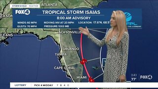 Tropical Storm Isaias inches closer to Hispaniola