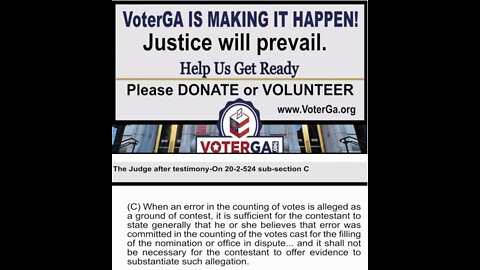 LET’S GET READY, GEORGIA- JUSTICE WILL PREVAIL!