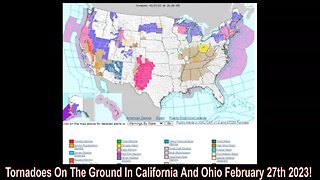 Tornadoes On The Ground In California And Ohio February 27th 2023!