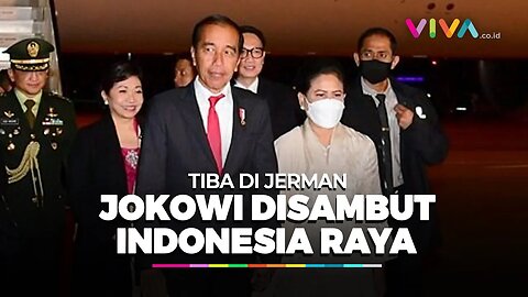 Histeris Masyarakat Jerman Sambut Jokowi, Indonesia Raya Berkumandang