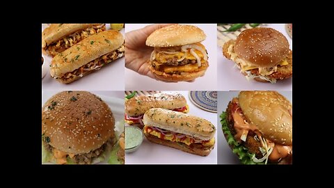 6 Best Homemade Burger (Chicken,Beef,Vegetable) By Recipes of the meo g