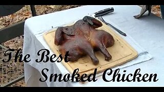 Smoking a whole Chicken for dinner!! This is a simple way to get the most from your smoker!!
