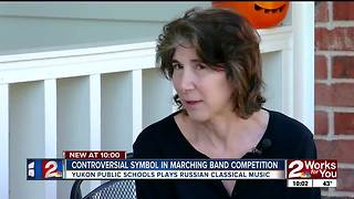 Props used in marching band competition concerns parents