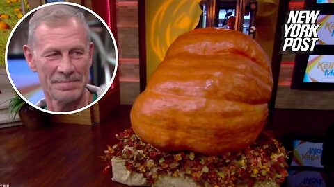 Largest pumpkin in New York unveiled for Halloween — and it's a whopper