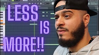 When making a beat, LESS IS MORE! (making a beat from scratch in FL STUDIO) Producer Vlog