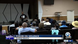 Forum on violence held in Riviera Beach