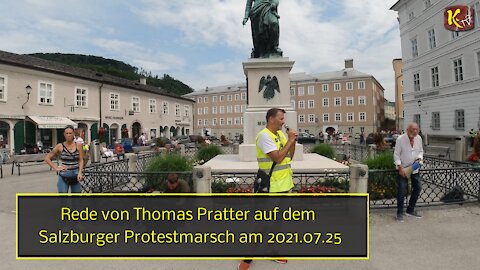 Rede von Thomas Pratter auf dem Salzburger Protestmarsch am 2021.07.25