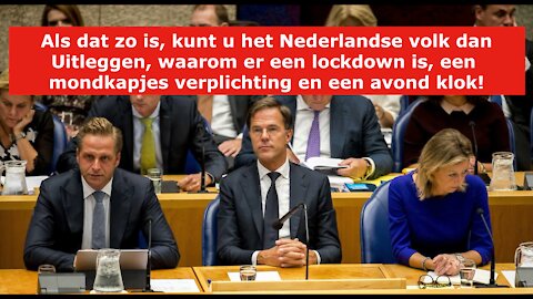 persoonlijk video boodschap aan Mark Rutte, het kabinet en het parlement