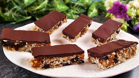 Sugar Free Energy Bars in 5 Minutes - Delicious and Healthy Snacks