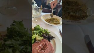 tartar serve in french restaurant