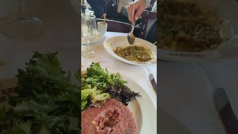 tartar serve in french restaurant