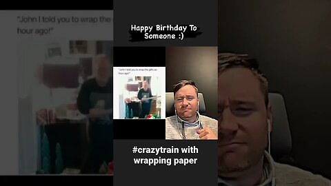 #CrazyTrain With Wrapping Paper #youtubeshorts
