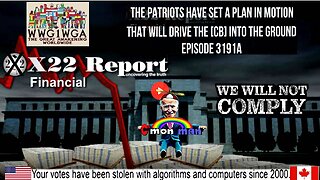 Ep 3191a - The Patriots Have Set A Plan In Motion That Will Drive The [CB] Into The Ground