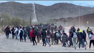 Massive flow of “Illegal immigrants” flow through open border in Lukeville Arizona