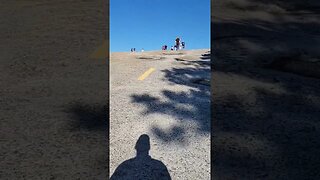 Hiking up Stone Mountain