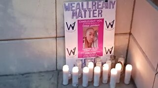 Candlelight Vigil for Dasia Johnson #dasiajohnson Atlantic Avenue & Lynwood BKNY @warm_nyc 9/28/22