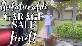 Unbelievable Garage Sale Find | Join us for some yard sales!