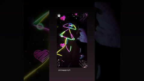 My babygirl made daddy out of neon